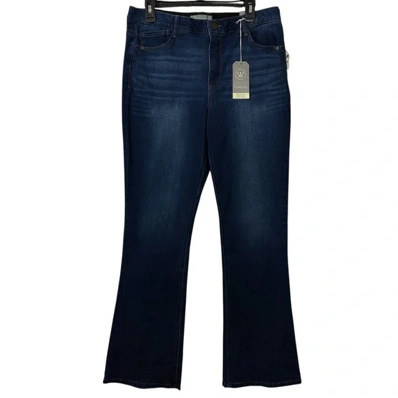 WIT & WISDOM NWT blue brittany itty bitty boot cut jeans 14 - Picture 3 of 11